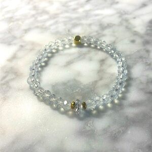 Herkimer Diamond & Swarovski Crystal Bracelet